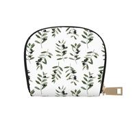YWSOTRE Branche D'Olivier Style Aquarelle Nature, Sac à Cartes en Cuir PU, Portefeuille Porte-Cartes de crédit, étui à Cartes
