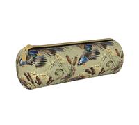 YWSOTRE Canard Aquarelle, Trousse à Crayons Étui à Stylo cylindrique Sac à Crayons en Cuir Portable avec Sac à cosmétiques à Fermeture éclair