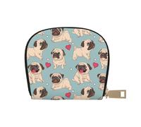 YWSOTRE Carlin Bleu Sticker, Sac à Cartes en Cuir PU, Portefeuille Porte-Cartes de crédit, étui à Cartes