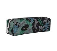 YWSOTRE Chien lévrier, Trousse à Crayons, étui à stylos, Sac à Crayons en Cuir Portable avec Pochette à cosmétiques à Fermeture éclair