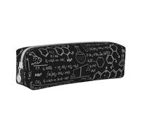 YWSOTRE Chimie des Sciences abstraites, Trousse à Crayons, étui à stylos, Sac à Crayons en Cuir Portable avec Pochette à cosmétiques à Fermeture éclair