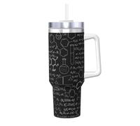 YWSOTRE Chimie scientifique abstraite,Bouteille d'eau en acier inoxydable avec poignée Ice Bully Cup 40 oz