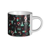 YWSOTRE Chimie verte et modèles scientifiques,Tasse en céramique grande capacité, tasse à thé, tasse à café 450 ml