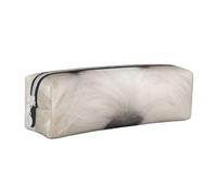 YWSOTRE Chiot Westie Mignon, Trousse à Crayons, étui à stylos, Sac à Crayons en Cuir Portable avec Pochette à cosmétiques à Fermeture éclair