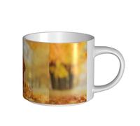 YWSOTRE Cocker Spaniel Autumn Park Brown Spaniel Dogs,Tasse en céramique grande capacité, tasse à thé, tasse à café 450 ml