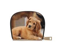YWSOTRE Cocker Spaniel Chiot Petit Épagneul Chiens Animaux, Sac à Cartes en Cuir PU, Portefeuille Porte-Cartes de crédit, étui à Cartes