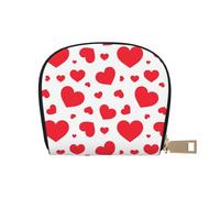 YWSOTRE Coeur dispersé, Sac à Cartes en Cuir PU, Portefeuille Porte-Cartes de crédit, étui à Cartes