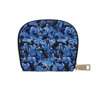 YWSOTRE Épaulards Orques Mer, Sac à Cartes en Cuir PU, Portefeuille Porte-Cartes de crédit, étui à Cartes