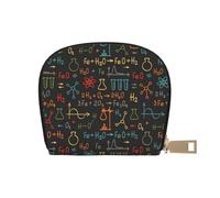 YWSOTRE Expérience d'équation de Chimie pédagogique, Sac à Cartes en Cuir PU, Portefeuille Porte-Cartes de crédit, étui à Cartes