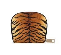 YWSOTRE Fausse Peau de Tigre de Sibérie, Sac à Cartes en Cuir PU, Portefeuille Porte-Cartes de crédit, étui à Cartes