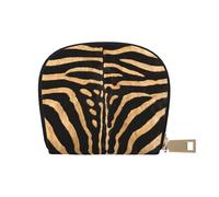 YWSOTRE Fausse Peau de zèbre, Sac à Cartes en Cuir PU, Portefeuille Porte-Cartes de crédit, étui à Cartes