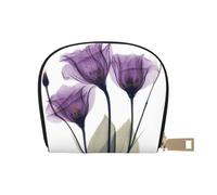 YWSOTRE Fleurs d'espoir Violet Lavande, Sac à Cartes en Cuir PU, Portefeuille Porte-Cartes de crédit, étui à Cartes