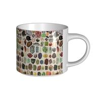 YWSOTRE Géologie vintage, pierres précieuses, cristaux, minéraux,Tasse en céramique grande capacité, tasse à thé, tasse à café 450 ml