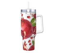 YWSOTRE Graines de fruits de grenade,Bouteille d'eau en acier inoxydable avec poignée Ice Bully Cup 40 oz