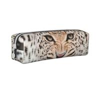 YWSOTRE guépard, Trousse à Crayons, étui à stylos, Sac à Crayons en Cuir Portable avec Pochette à cosmétiques à Fermeture éclair