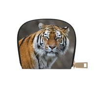 YWSOTRE Guêtre Tigre, Sac à Cartes en Cuir PU, Portefeuille Porte-Cartes de crédit, étui à Cartes