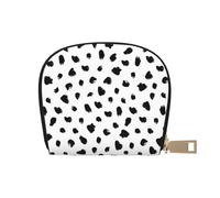 YWSOTRE Impression Animale dalmate picturale, Sac à Cartes en Cuir PU, Portefeuille Porte-Cartes de crédit, étui à Cartes