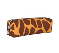 YWSOTRE Impression Girafe Imprimer, Trousse à Crayons, étui à stylos, Sac à Crayons en Cuir Portable avec Pochette à cosmétiques à Fermeture éclair
