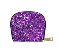 YWSOTRE Impression Scintillante Scintillante, Sac à Cartes en Cuir PU, Portefeuille Porte-Cartes de crédit, étui à Cartes