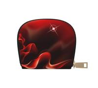 YWSOTRE Imprimé Flamme Rouge, Sac à Cartes en Cuir PU, Portefeuille Porte-Cartes de crédit, étui à Cartes
