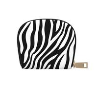 YWSOTRE Imprimé Zèbre Imprimer, Sac à Cartes en Cuir PU, Portefeuille Porte-Cartes de crédit, étui à Cartes