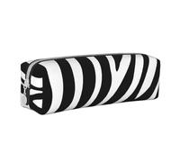 YWSOTRE Imprimé Zèbre Imprimer, Trousse à Crayons, étui à stylos, Sac à Crayons en Cuir Portable avec Pochette à cosmétiques à Fermeture éclair