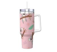 YWSOTRE Koala, animal sauvage australien mignon,Bouteille d'eau en acier inoxydable avec poignée Ice Bully Cup 40 oz