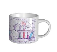 YWSOTRE Laboratoire de chimie scientifique,Tasse en céramique grande capacité, tasse à thé, tasse à café 450 ml