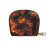 YWSOTRE Lave volcanique, Sac à Cartes en Cuir PU, Portefeuille Porte-Cartes de crédit, étui à Cartes