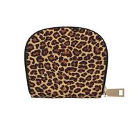 YWSOTRE Léopard guépard Cool, Sac à Cartes en Cuir PU, Portefeuille Porte-Cartes de crédit, étui à Cartes