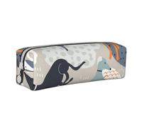 YWSOTRE Lévriers Mignons, Trousse à Crayons, étui à stylos, Sac à Crayons en Cuir Portable avec Pochette à cosmétiques à Fermeture éclair