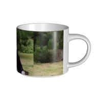 YWSOTRE Mauvais chien Border Collie,Tasse en céramique grande capacité, tasse à thé, tasse à café 450 ml
