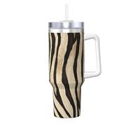 YWSOTRE Motif peau de tigre,Bouteille d'eau en acier inoxydable avec poignée Ice Bully Cup 40 oz