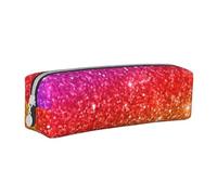 YWSOTRE Paillettes colorées, Trousse à Crayons, étui à stylos, Sac à Crayons en Cuir Portable avec Pochette à cosmétiques à Fermeture éclair