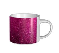 YWSOTRE Paillettes roses scintillantes,Tasse en céramique grande capacité, tasse à thé, tasse à café 450 ml