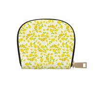 YWSOTRE Petits Citrons, Sac à Cartes en Cuir PU, Portefeuille Porte-Cartes de crédit, étui à Cartes