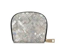 YWSOTRE Quatrefoil Nacre Marocaine, Sac à Cartes en Cuir PU, Portefeuille Porte-Cartes de crédit, étui à Cartes
