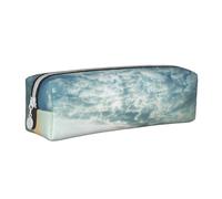YWSOTRE Rhino Rhinocéros, Trousse à Crayons, étui à stylos, Sac à Crayons en Cuir Portable avec Pochette à cosmétiques à Fermeture éclair