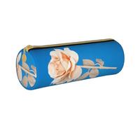 YWSOTRE Roses Uniques, Trousse à Crayons Étui à Stylo cylindrique Sac à Crayons en Cuir Portable avec Sac à cosmétiques à Fermeture éclair