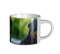 YWSOTRE Rottweiler,Tasse en céramique grande capacité, tasse à thé, tasse à café 450 ml