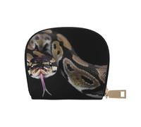 YWSOTRE Serpent Python, Sac à Cartes en Cuir PU, Portefeuille Porte-Cartes de crédit, étui à Cartes