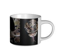 YWSOTRE Serpent python,Tasse en céramique grande capacité, tasse à thé, tasse à café 450 ml