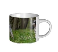 YWSOTRE Setter anglais Pelouse Animaux Chiens Setter anglais,Tasse en céramique grande capacité, tasse à thé, tasse à café 450 ml