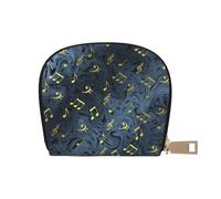 YWSOTRE Signe Musical de Musique en métal, Sac à Cartes en Cuir PU, Portefeuille Porte-Cartes de crédit, étui à Cartes