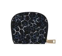 YWSOTRE Symboles de Chimie Chimique, Sac à Cartes en Cuir PU, Portefeuille Porte-Cartes de crédit, étui à Cartes