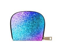 YWSOTRE Tache de Paillettes Scintillantes, Sac à Cartes en Cuir PU, Portefeuille Porte-Cartes de crédit, étui à Cartes