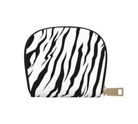 YWSOTRE Texture de Tigre du Bengale imprimée, Sac à Cartes en Cuir PU, Portefeuille Porte-Cartes de crédit, étui à Cartes