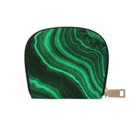 YWSOTRE Texture Malachite, Sac à Cartes en Cuir PU, Portefeuille Porte-Cartes de crédit, étui à Cartes