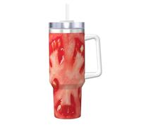 YWSOTRE tranche de tomate,Bouteille d'eau en acier inoxydable avec poignée Ice Bully Cup 40 oz