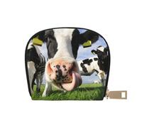 YWSOTRE Vaches hollandaises, Sac à Cartes en Cuir PU, Portefeuille Porte-Cartes de crédit, étui à Cartes